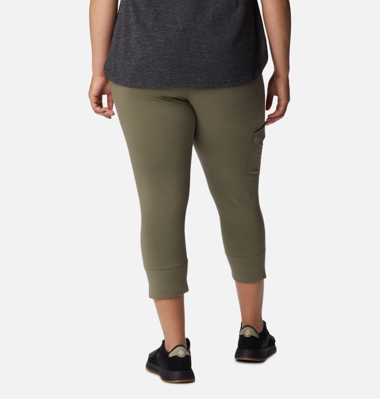 Women's Columbia Trek Capri Leggings Olive | Plus Size CA-N5L10